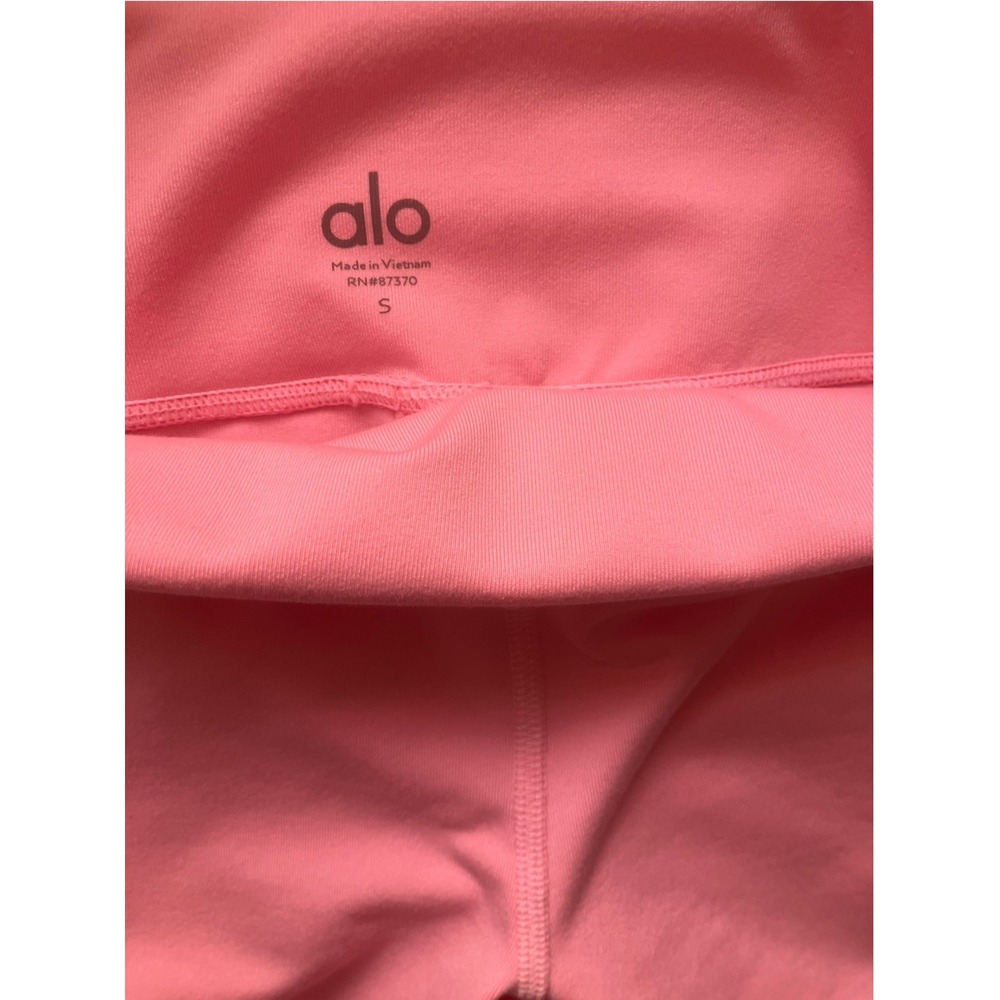 ALO YOGA MOTO ATHLETIC EXERCISE LOUNGING CASUAL LEGGINGS MACARON PINK SIZE SMALL - Picture 6 of 9